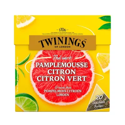 Grüner Tee Grapefruit, Zitrone, Limette x20 32g - TWININGS