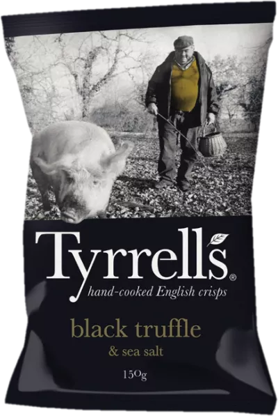 Black Truffle Crisps, 150g -  TYRRELLS