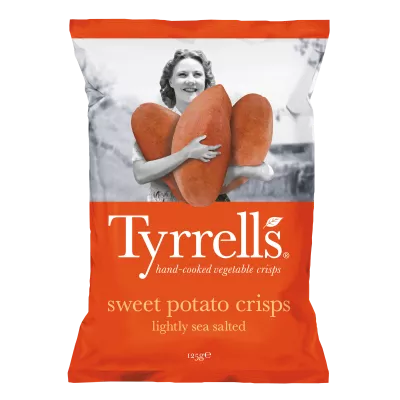 Batata Doce Crocante, 125g - TYRRELLS