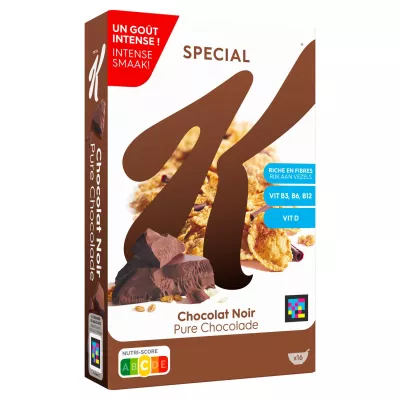 Nafaka maalum za chokoleti ya giza 500g - KELLOGG'S