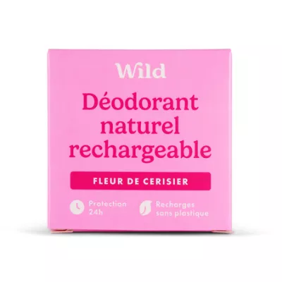 Recharge pour déodorant naturel fleur de cerisier 40g - WILD