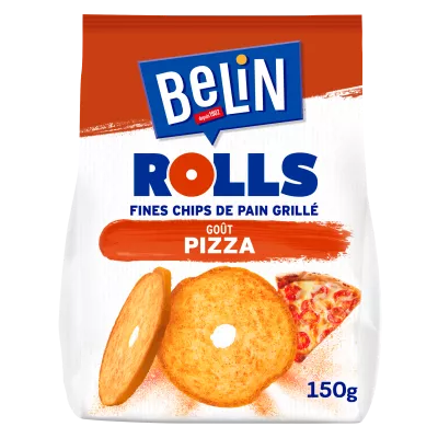 Dun geroosterd brood, chips, pizzasmaak, 150 g - BERLIN