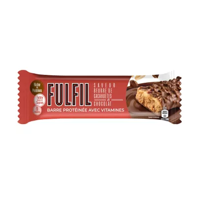 Baa ya protini na vitamini ya chokoleti na siagi ya karanga 55g -fulfil - FULFIL