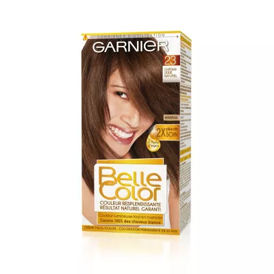 GARNIER BELLE COLOR CRÈME COLORANTE PERMANENTE 23 CHÂTAIN DORÉ