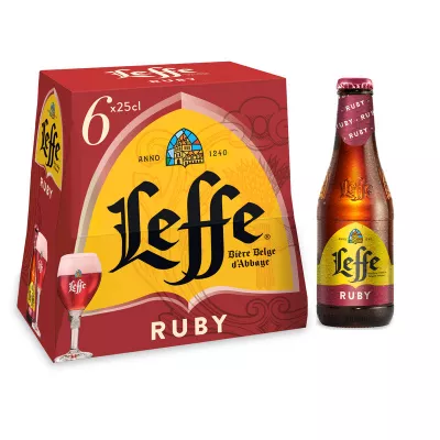 Cerveja Belga Ruby 6x25cl - Leffe