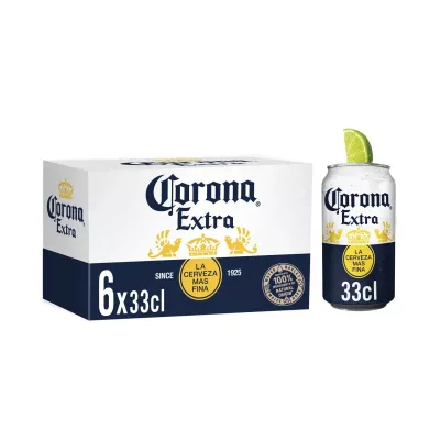 Bière Blonde Aromatisée,4,5°,6x33cl - CORONA