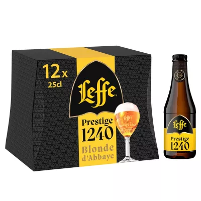 プレステージ アビー ブロンド ビール 12x25cl - Leffe