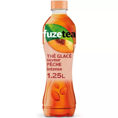 Intense peach iced tea 1.25L - FUZE TEA