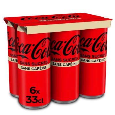 Soda without sugars without caffeine 6x33cl - COCA-COLA