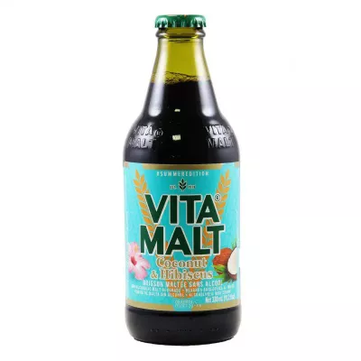 Biere Sans Alcool Coco Hibiscus 24x33cl - VITAMALT