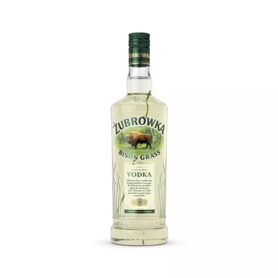 Vodka de grama de bisonte, 37,5°, garrafa de 70cl, ZUBROWKA