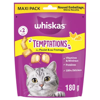 Chicken and Cheese Cat Treats 180g - WHISKAS