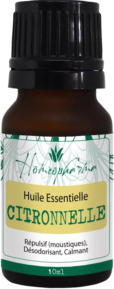 Huiles Essentielles  Citronnelle 10 Ml - Homeopharma