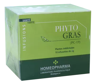 Phytotherapie Traditionnelle  Pc19-phyto-gras Bte / 20 Infusettes - Homeopharma