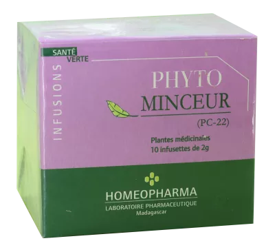 Phytotherapie Traditionnelle  Pc22-phyto-minceur Bte / 20 Infusettes - Homeopharma
