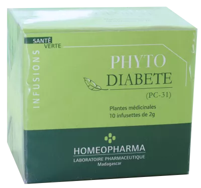 Phytotherapie Traditionnelle  Pc31-phyto-diabete  Bte / 20 Infusettes - Homeopharma