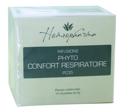 Phytotherapie Traditionnelle  Pc35 Phyto Confort Respiratoire Bte/20 Infusettes - Homeopharma