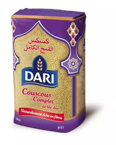 全粒粉デュラム小麦クスクス 1kg - DARI