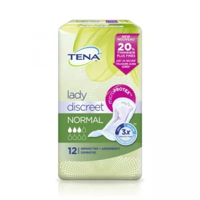 Normal Discreet Urinary Leakage Sanitary Towels x12 - TENA