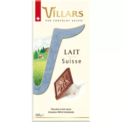 スイスミルクチョコレートバー 100g - VILLARS