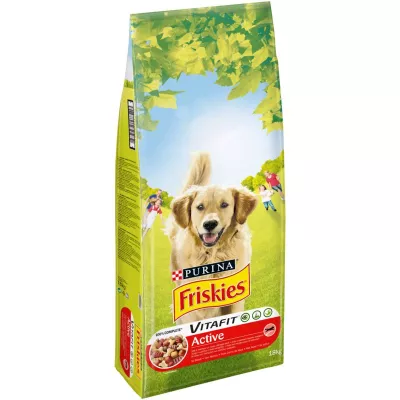 Vitafit Active Ração para cães com carne Friskies 18kg - PURINA