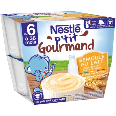 P'tit Gourmand 粗面粉 8x100g