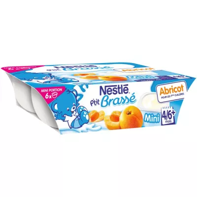 Babydessert abrikozen vanaf 4/6 maanden 6x60g - NESTLÉ
