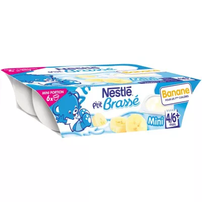 Banana baby dessert 4/6+ months 6x60g - NESTLE