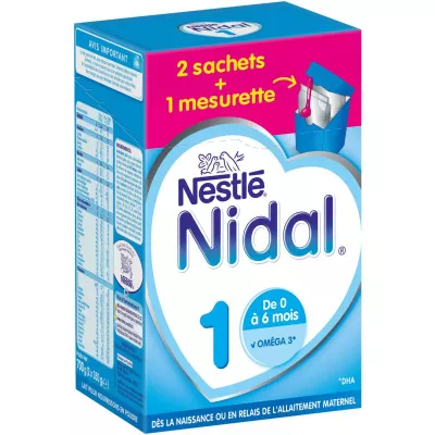 Leche en polvo para bebés 2x350g - NESTLE NIDAL