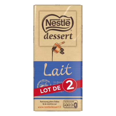 Dessertmelkchocoladereep 2x170g - NESTLÉ
