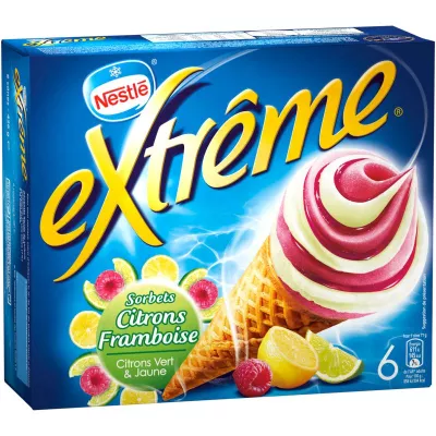 Helado de limón y frambuesa x6 426g - Nestle