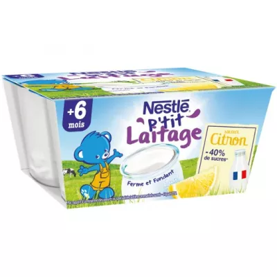 Dessert bébé citron dès 6 mois 4x100g - NESTLE