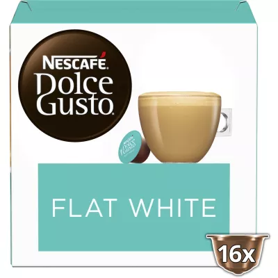 Café Cápsulas Compatível Dolce Gusto Flat White X16 - Nescafe Dolce Gusto