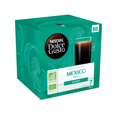Café origen absoluto México Bio x12 cápsulas - NESCAFÉ DOLCE GUSTO