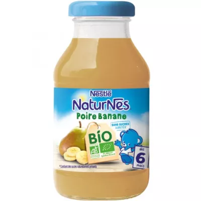 Biologische babydrank peren en bananen vanaf 6 maanden 200ml - NESTLE