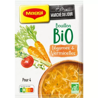 Органический бульон из овощей и вермишели, 60 г - MAGGI
