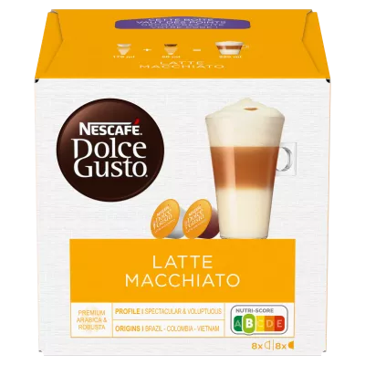 Cafécapsules Latte Macchiato x16 183g - NESCAFÉ DOLCE GUSTO