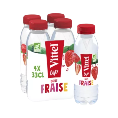 Eau Minerale  Up 33cl Pet Kids Fraise Bio - VITTEL