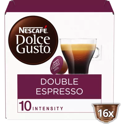 カプセルカフェ ダブルエスプレッソ対応ドルチェグスト x16; 136g - NESCAFE DOLCE GUSTO