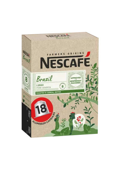 Kapseln Café Brazil Lungo, kompatibel mit Nespresso x18; 93g - NESCAFE