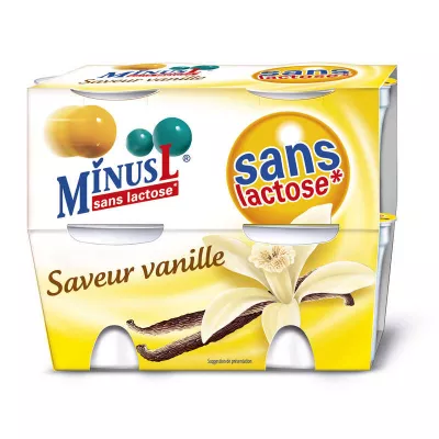 Yogurt Vaniglia Senza Lattosio 4x125g - MINUSL