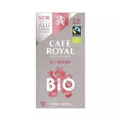 Café bio capsules Espresso x10 50g - CAFE ROYAL