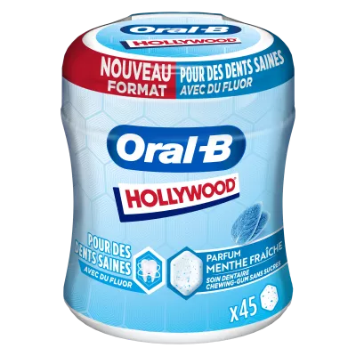 Zahnpflege zuckerfreier Kaugummi Strong Mint; 76,5g - ORAL B HOLLYWOOD