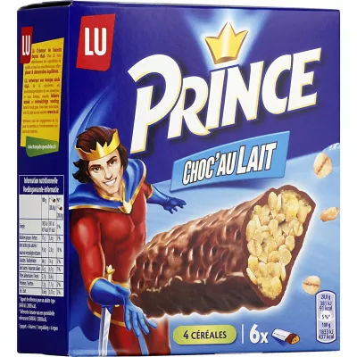 Barre choc’ au lait 4 céréales Lu x6 125g - PRINCE