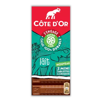 Tablette de chocolat au lait mini tablettes à croquer 150g - CÔTE D'OR