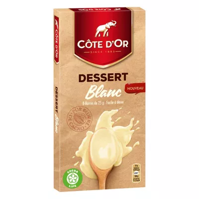 Chocolat blanc dessert 200g - COTE D'OR