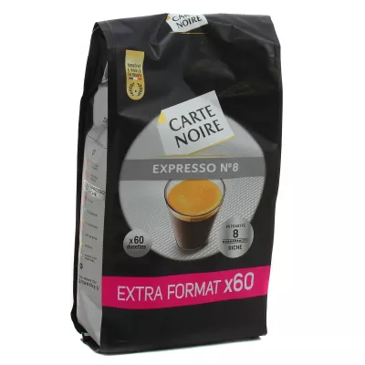 Caffè espresso n°8 x60 cialde 420g - CARTE NOIRE