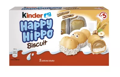 健达快乐河马牛奶榛子饼干 - KINDER