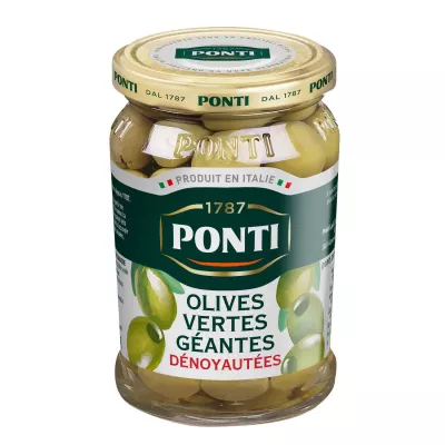 Aceitunas Verdes Gigantes Deshuesadas 290g -ponti
