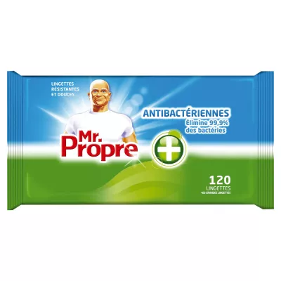 Lingettes antibactériennes x120 - MR. PROPRE
